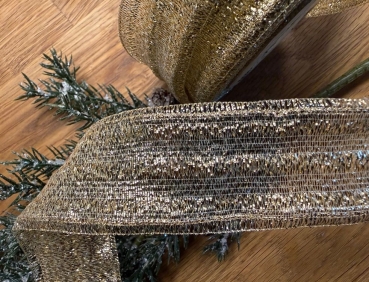 Goldband mit Drahtkante